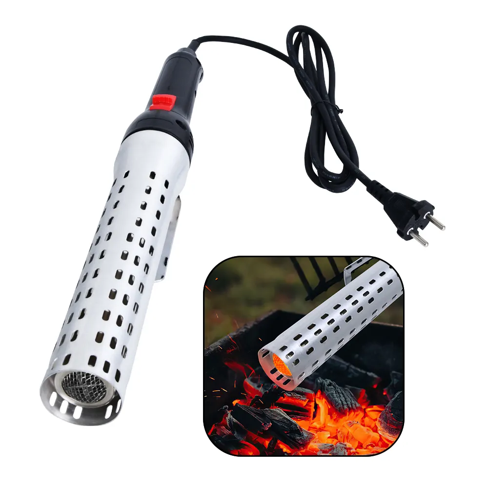 VERTAK Bbq Lighter Firelighter 2000 Wát Ống Khói Than Điện Starter Cho BBQ Grill/Lửa Hố/Lò Sưởi