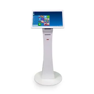 Piso de pé 21.5 43 55 polegadas wifi impressora scanner hd câmera interativo capacitivo inquérito tela sensível ao toque kiosk