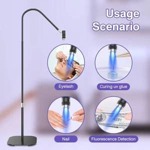 Professional 6W 395nm UV LED Lamp with Foot Pedal - Adjustable Focus for Eyelash <b>Extensions</b> & Gel Polish - Product Image 3