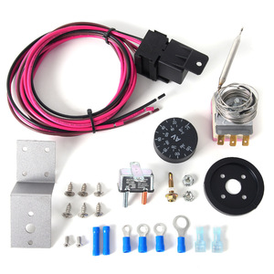 Auto Relay <b>Kit</b> 12V 60A <b>Electric</b> Fan Control With Wiring Harness For Car Retrofit Upgrade - Product Image 5