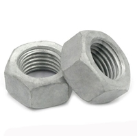 Hexagone en acier au carbone lourd personnalisé/écrou hexagonal galvanisé M6 M5 DIN934 écrou hexagonal HDG écrou hexagonal GB6170