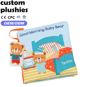 Libro in Stoffa per Bambini con Orsacchiotto Cartoon, Libro Morbido in Peluche per l'Apprendimento della Routine Quotidiana, per Neonati <span class=keywords><strong>da</strong></span> 0 a 24 Mesi - Product Image 1