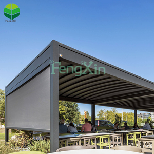 <span class=keywords><strong>Pergola</strong></span> de luxe avec jardin extérieur Pare-soleil étanche Kits de stores motorisés Ecran Zip - Product Image 3