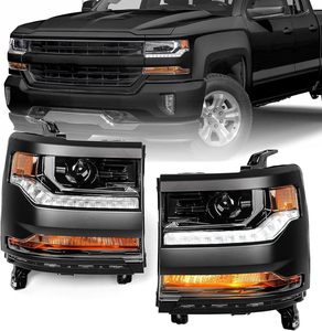 <span class=keywords><strong>Faros</strong></span> Delanteros de Xenón Mejorados con Carcasa Negra Impermeable <span class=keywords><strong>para</strong></span> <span class=keywords><strong>Chevy</strong></span> Silverado 1500 2016-2019 - Product Image 3