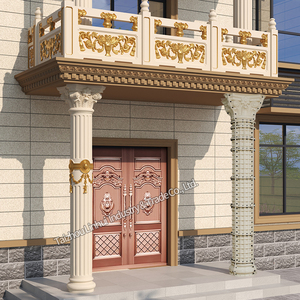 Moules à piliers en béton haut de gamme, moulage en ABS, colonne romaine, bâtiment en <span class=keywords><strong>ciment</strong></span>, maison décorative, <span class=keywords><strong>poteau</strong></span> en plastique préfabriqué, formes de construction - Product Image 4