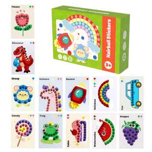 Jouets de peinture personnalisés en pompons pour enfants, kit interactif de boules moelleuses, artisanat de boules de poils pour garçons et filles - Product Image 2