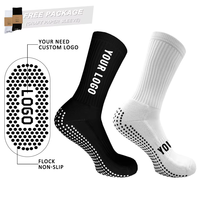 Chaussettes de football antidérapantes avec impression numérique et détail de la manchette - Design personnalisé de haute qualité pour hommes/femmes, entraînement, événements sportifs