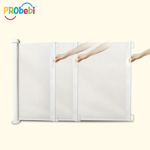 MEJOR PUERTA del bebé suministros seguridad de malla puerta retráctil <span class=keywords><strong>para</strong></span> <span class=keywords><strong>perros</strong></span> enrollable de la escalera - Product Image 4