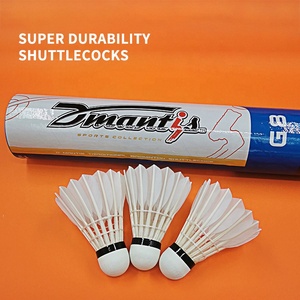 ลูกขนไก่แบดมินตัน Dmantis <span class=keywords><strong>G8</strong></span> ขนห่าน พร้อมแกนใยไม้คุณภาพสูง เหมาะสำหรับการฝึกซ้อมหรือการแข่งขัน - Product Image 3