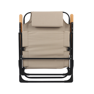 Chaise de camping pliante réglable d'extérieur à cadre métallique, fauteuil inclinable portable pour jardin, en promotion - Product Image 5