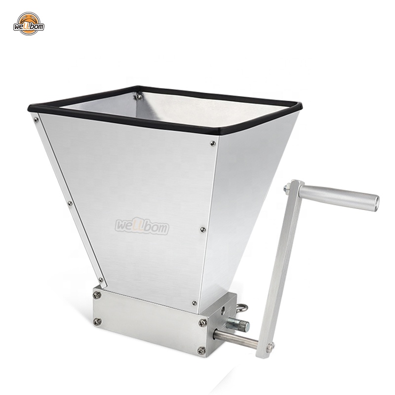 2021 новейшая мельница из нержавеющей стали с 2 роликами для ячменного солода, зерновая мельница, дробилка для домашнего пивоварения, оптовая продажа