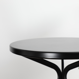 Venta al por mayor de muebles modernos pequeños de hierro negro de metal redondo comedor sillas de <span class=keywords><strong>cocina</strong></span> y mesas <span class=keywords><strong>para</strong></span> cafetería - Product Image 4