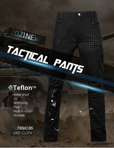 بنطال رجالي خارجي خفيف الوزن كارغو تكتيكي للمشي لمسافات طويلة والصيد بجيوب متعددة | مصنع OEM - Product Image 2