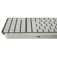 Keyboard Nirkabel Multi-Perangkat Dual-Mode 2.4G Kompatibel dengan PC Mac Ponsel iPad Android Kantor Gaming