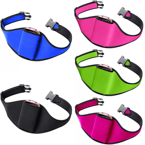 Sac banane de sport personnalisé avec logo, ceinture de course ajustable, support de téléphone, sacoche de taille pour yoga et entraînement avec microphone - Product Image 1