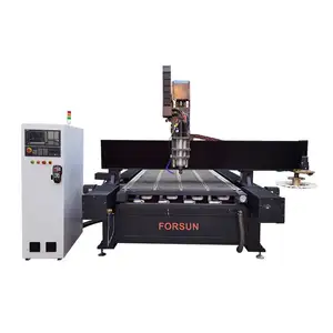 39% de desconto ! Máquina para trabalhar madeira 3D 1325 ATC CNC Router para escultura em madeira 1325 Máquina para trabalhar madeira com gravação 3D de 4 eixos