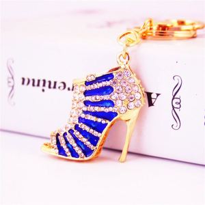 Alloy Rhinestone High Heel Shoes <b>Key</b> <b>Chain</b> Bright Color Oil Dropping Luxury Metal Bag Pendant Small Gift Womens Accessories - Product Image 5