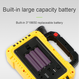 Năng lượng mặt trời Đèn Ngoài Trời LED tay Torch ánh sáng cắm trại Đèn Xách Tay Cắm Trại đèn lồng USB sạc đèn pin với ngân hàng điện - Product Image 3