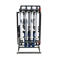 Système de purification d'eau par osmose inverse à ultrafiltration 1000 L/h avec pompe PLC, châssis en acier inoxydable SUS 304, taux de récupération élevé, garantie 1 an