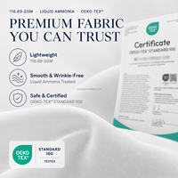 Tissu tissé 100% coton 117GSM |   Tissu de chemise jacquard premium facile d'entretien à l'ammoniac liquide |   Échantillon OEM MOQ 1m