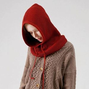 Gorro de Invierno Personalizable para Mujer, Estilo Europeo Americano, Gorro de Punto, Pasamontañas - Product Image 2