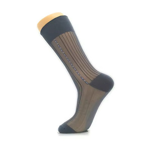 Business-Style Striped Mid-Tube Thick Men's Sports <b>Socks</b> for Summer Breathable Quick-Dry Logo High Quality - Product Image 5