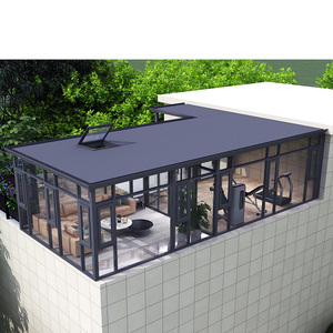 Véranda en aluminium <span class=keywords><strong>sur</strong></span> <span class=keywords><strong>mesure</strong></span> <span class=keywords><strong>avec</strong></span> verre Low-E, jardin d'hiver pour maison résidentielle 100 120 Char Eco - Product Image 2