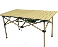 Table pliante pour l'extérieur, 4ft, camping, randonnée, pique-nique, triangulaire, stable, accessoires de barbecue