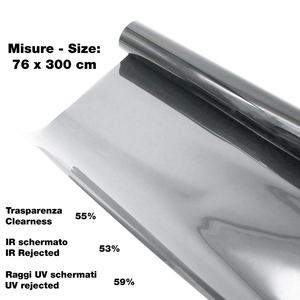 Film pour fenêtre noir clair 76X300 cm, films de qualité supérieure pour voitures - Product Image 1