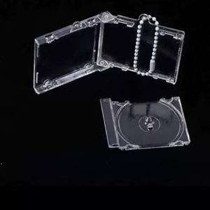 Porte-clés créatif en acrylique transparent pour CD, mini disque personnalisé, porte-clés étoiles préférées, mini étui pour carte NFC, porte-clés album - Product Image 4
