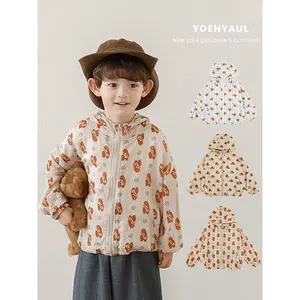 YOEHYAUL indossa giacche e cappotti giacca con cappuccio per bambini abbigliamento sportivo per bambini indumenti protettivi solari Rash Custom