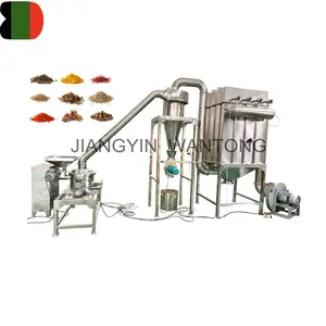 WFJ Cyclone Spices Turmeric Arabic Gum Moringa Leaf Powder Making Grinding Machine