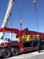 Nouvelle foreuse rotative sur chenilles SR205C10 avec diamètre de poteau de 1800 mm et moteur de 212 kW pour projets de fondations profondes