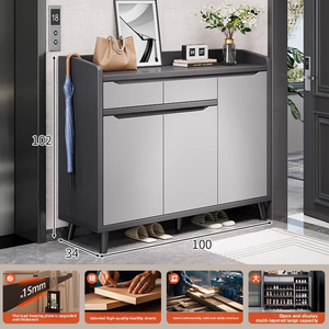 Armoire à chaussures du sol au plafond pour l'entrée de la maison. Nouveau style porte d'entrée placard pour <span class=keywords><strong>hall</strong></span> d'entrée et salon. - Product Image 3