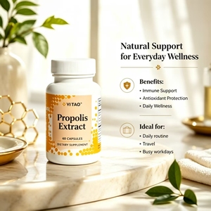 Cápsulas de Extracto de Propóleo, Jalea Real y Polen de Abeja OEM, Suplemento de Apoyo Inmunológico de Propóleo, Suplemento Dietético Energético - Product Image 2