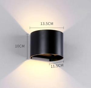 Applique murale carrée LED d'intérieur 6W 12W multicolore avec télécommande finition en aluminium brossé pour hôtels - Product Image 2