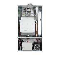 Pemanas Gas gantung dinding Boiler 2 penukar panas 20KW 24KW Combi Gas Mini Boiler