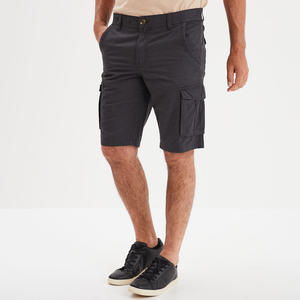 Casual Cotton <b>Men's</b> Cargo <b>Shorts</b> Relaxed Fit Knee Summer Wear Deep Side <b>Pockets</b> <b>Zipper</b> Plus Size Range Quick Dry Breathable - Product Image 2