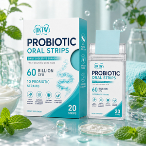 Tiras Orales Probióticas de Absorción Rápida OKTW, 60 Mil Millones de UFC, 10 Cepas, Apoyo Digestivo e Inmunológico Intestinal, 20 Tiras - Product Image 4
