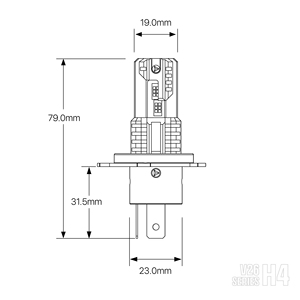 Accessoires d'usine F26 Ampoule de voiture H4 H13 Lampes de phare LED 80w 9000lm 9004 9007 Double faisceau pour voitures universelles - Product Image 5