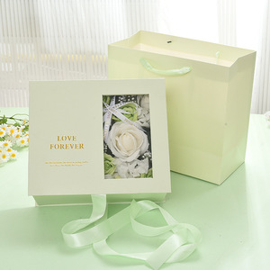 Heart Shape Soap Window, Flower <b>Boxes</b> Valentines <b>Christmas</b> New Year Birthday Wedding Love Flower Gift Box Empty Box/ - Product Image 5