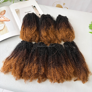 Extensions per capelli <span class=keywords><strong>ricci</strong></span> <span class=keywords><strong>afro</strong></span> da 20 pollici all'ingrosso, set da 7 pezzi, colore ombré T1B/4/30 #   Capelli Sintetici dall'Aspetto Naturale per Donne - Product Image 5