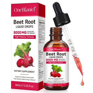 OneBtanicl cairan tetes akar bit organik alami, suplemen cair ekstrak bit meningkatkan energi kesehatan jantung 60ml - Product Image 3