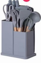 Juego <span class=keywords><strong>de</strong></span> utensilios <span class=keywords><strong>de</strong></span> <span class=keywords><strong>cocina</strong></span> <span class=keywords><strong>de</strong></span> silicona con mango <span class=keywords><strong>de</strong></span> madera y tabla <span class=keywords><strong>de</strong></span> corte, Cubo <span class=keywords><strong>de</strong></span> almacenamiento, utensilios <span class=keywords><strong>de</strong></span> <span class=keywords><strong>cocina</strong></span>, novedad - Product Image 3