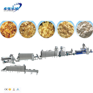 Máquina automática de fabricación de copos de maíz Chocos de maíz crujiente Zhuoheng, línea de producción de procesamiento de <span class=keywords><strong>cereales</strong></span> para desayuno - Product Image 5