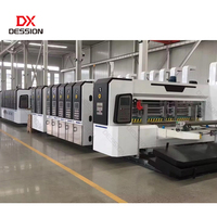 Machine de découpe rotative entièrement automatique pour boîtes à pizza et cartons, avec imprimante flexographique et découpeuse
