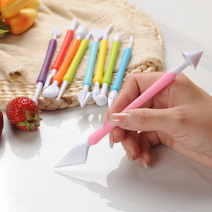 Ensemble d'outils de modelage de fondant, 9 pièces, décoration de gâteau, stylo à découper au chocolat, cuisine, bricolage, tapis de <span class=keywords><strong>pâtisserie</strong></span>, vente en gros - Product Image 4