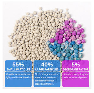 Arena Aglomerante para Gatos de Bentonita <span class=keywords><strong>OEM</strong></span> a Granel 5L 10 Litros, Sin Polvo, con Forma de Bola Colorida y Aroma - Product Image 4