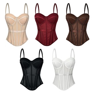 Corset sexy en dentelle florale <span class=keywords><strong>pour</strong></span> femme, <span class=keywords><strong>bustier</strong></span> amincissant <span class=keywords><strong>pour</strong></span> soirée, top sculptant <span class=keywords><strong>pour</strong></span> club et fête - Product Image 1