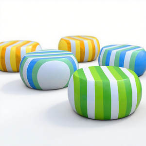 Table basse en fibre de verre haute brillance Y408, taille et couleur personnalisables pour hall d'hôtel et salle à manger - Product Image 4